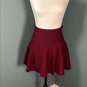 Cecico Burgundy Mini Skirt